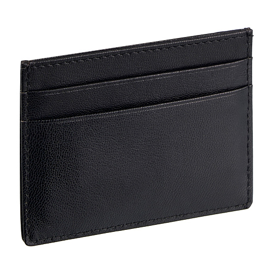 Кредитница Dr.Koffer из натуральной кожи черная