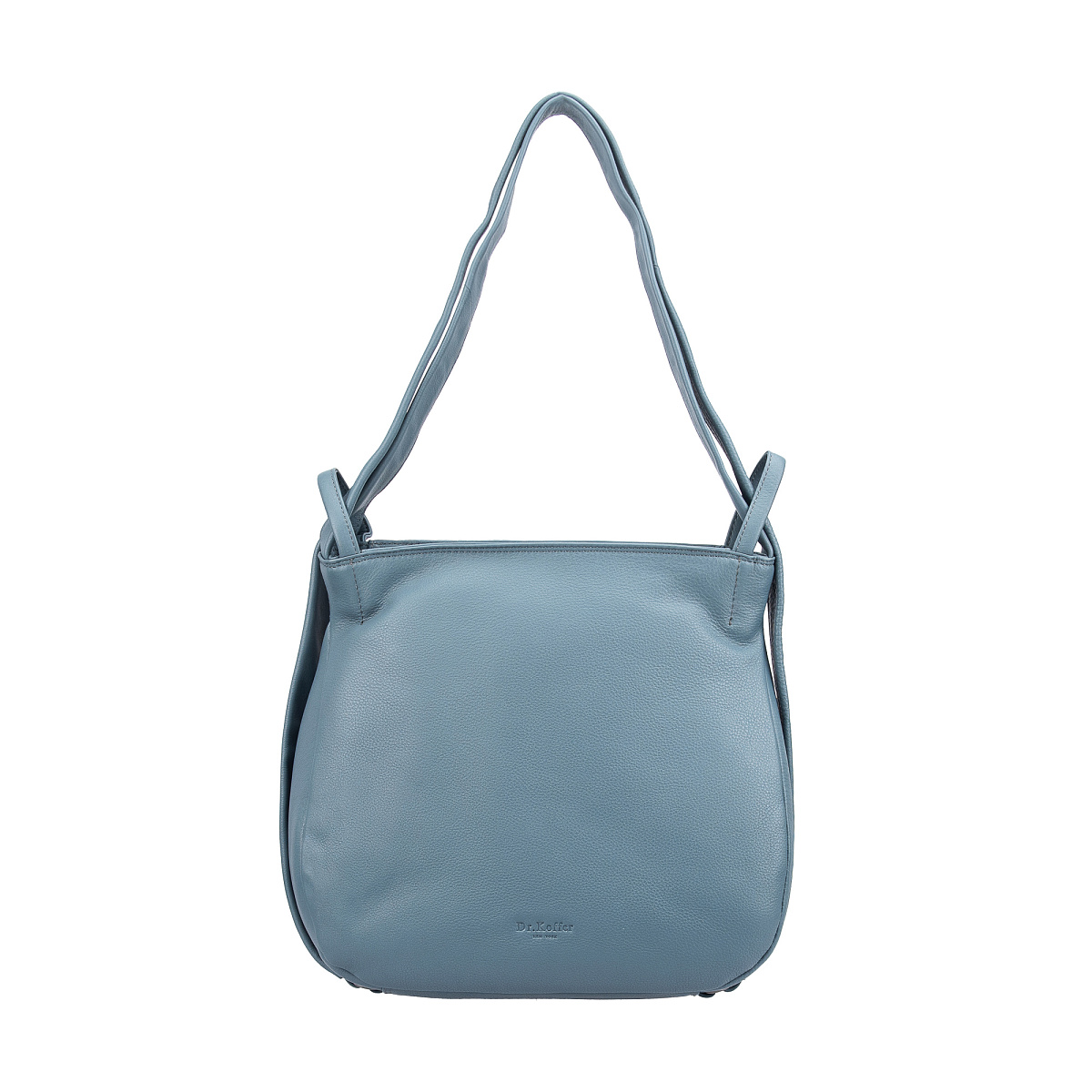 Женская сумка Dr.Koffer из натуральной кожи голубая
