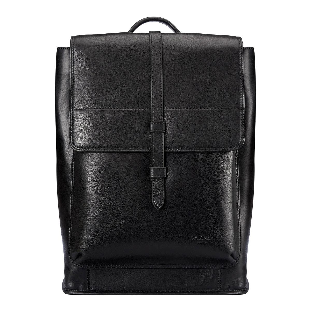 Рюкзак Dr.Koffer из натуральной кожи черный