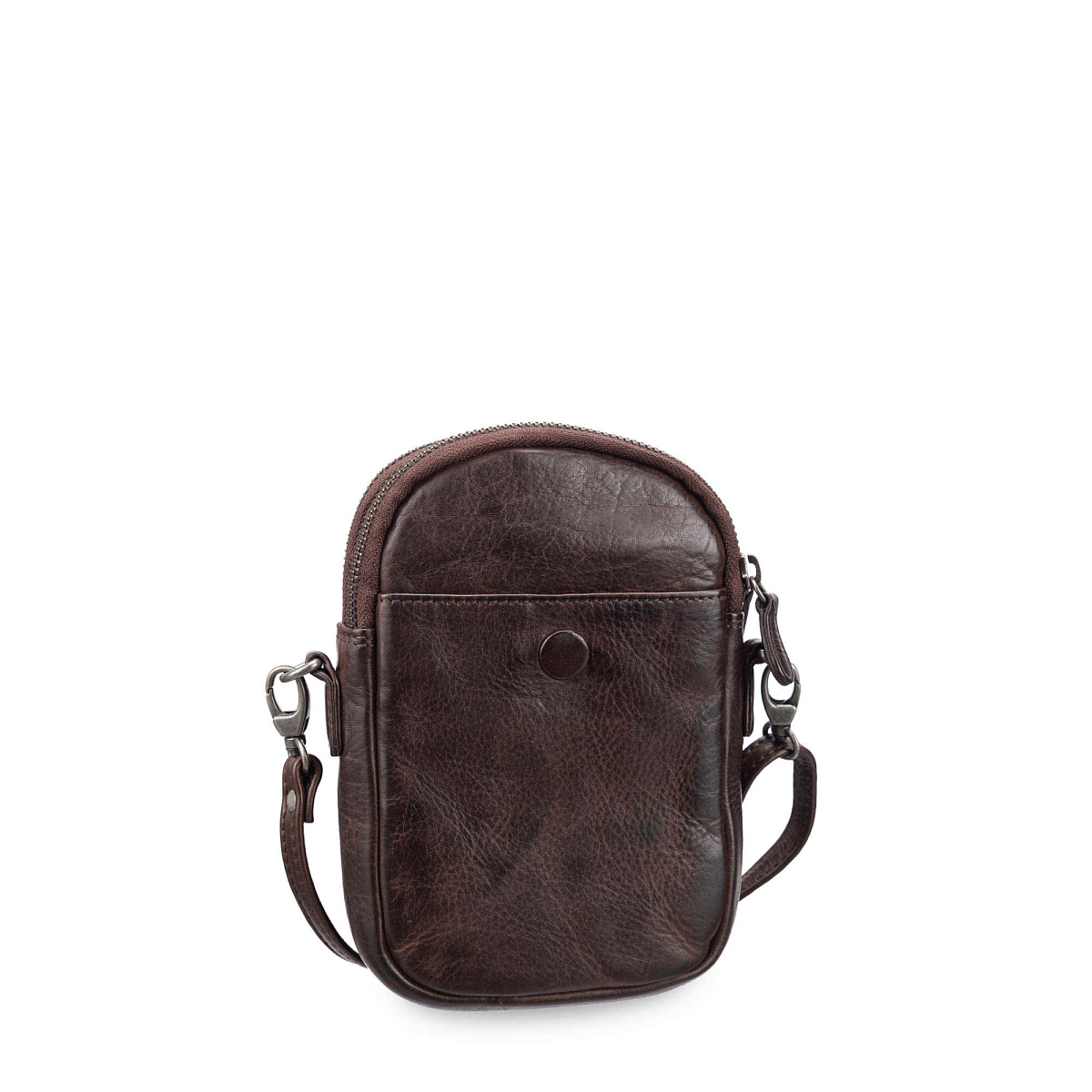 Сумка через плечо Dr.Koffer из натуральной кожи коричневая