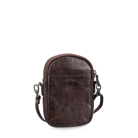 Сумка через плечо Dr.Koffer из натуральной кожи коричневая