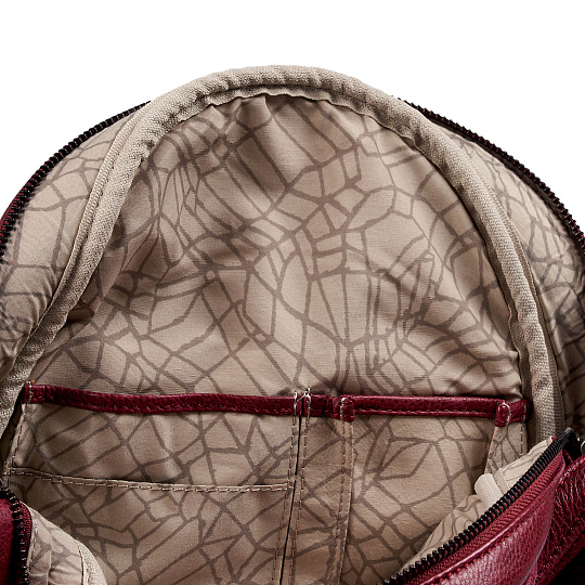 Рюкзак Dr.Koffer из натуральной кожи бордовый