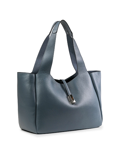 Женская сумка Dr.Koffer из натуральной кожи синяя