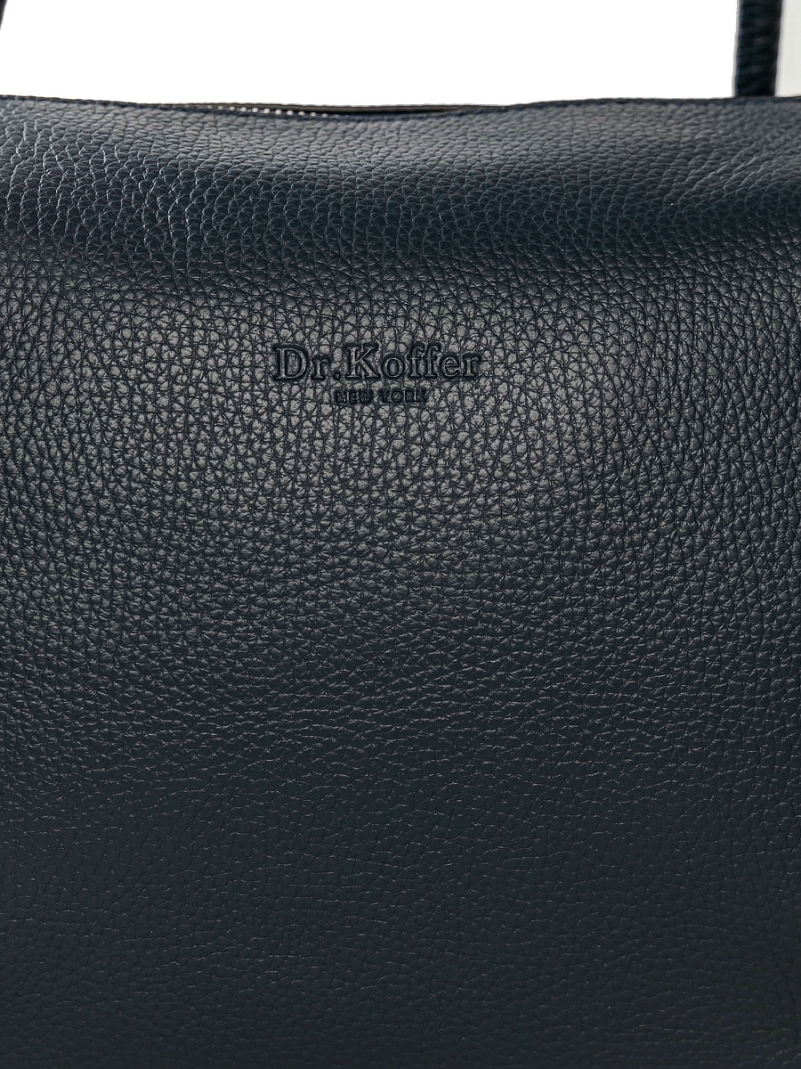 Женская сумка Dr. Koffer из натуральной кожи синяя