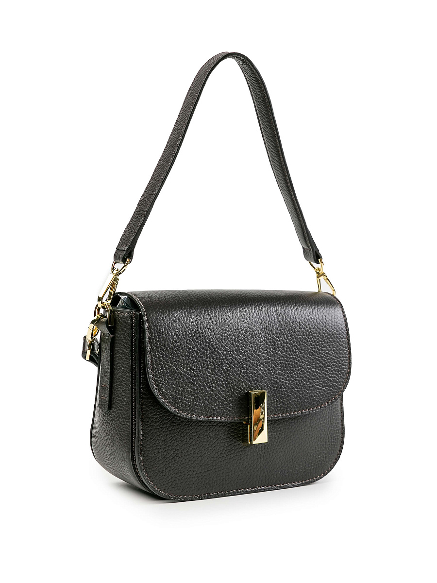 Женская сумка Dr.Koffer из натуральной кожи темно-коричневая