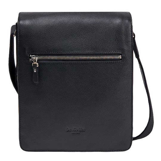 Сумка через плечо Dr.Koffer из натуральной кожи черная