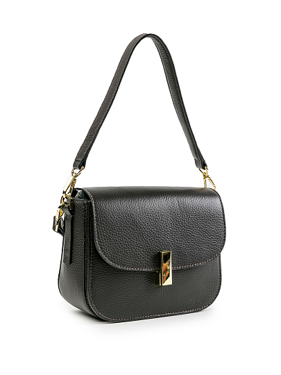 Женская сумка Dr.Koffer из натуральной кожи темно-коричневая