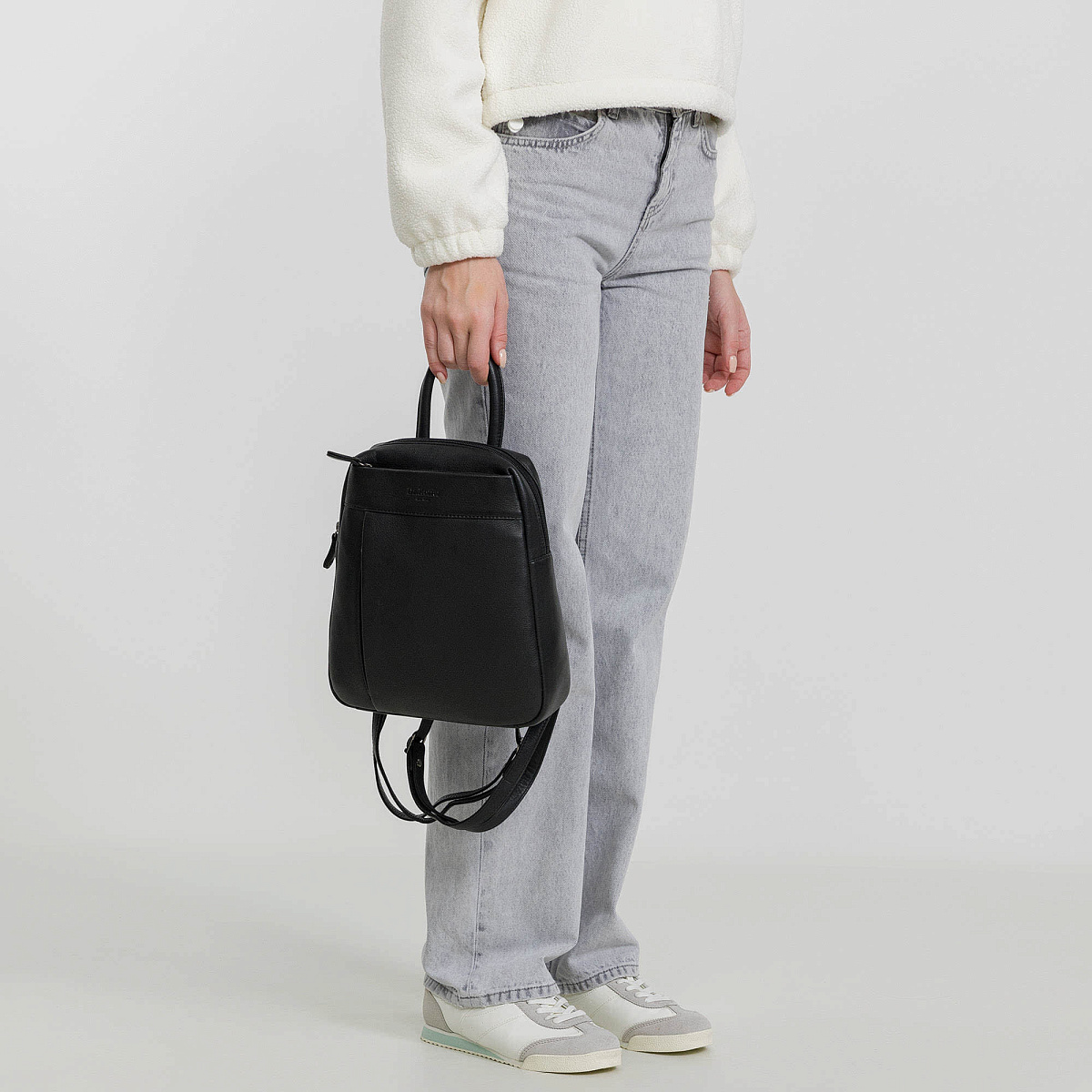 Рюкзак Dr.Koffer из натуральной кожи черный