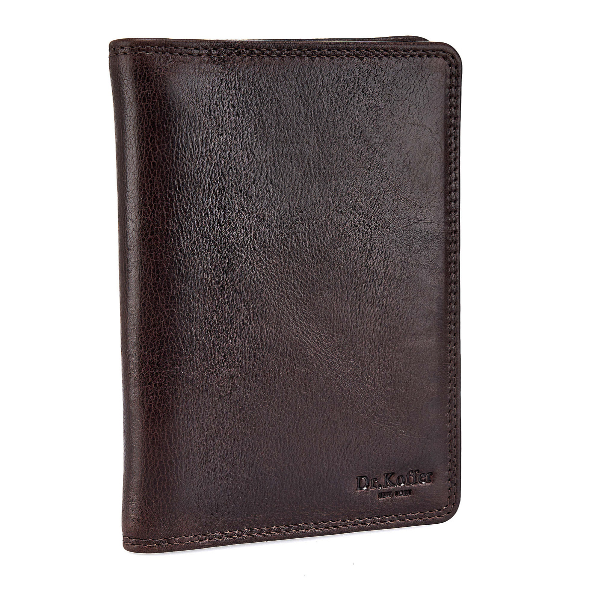 Портмоне Dr.Koffer из натуральной кожи коричневое