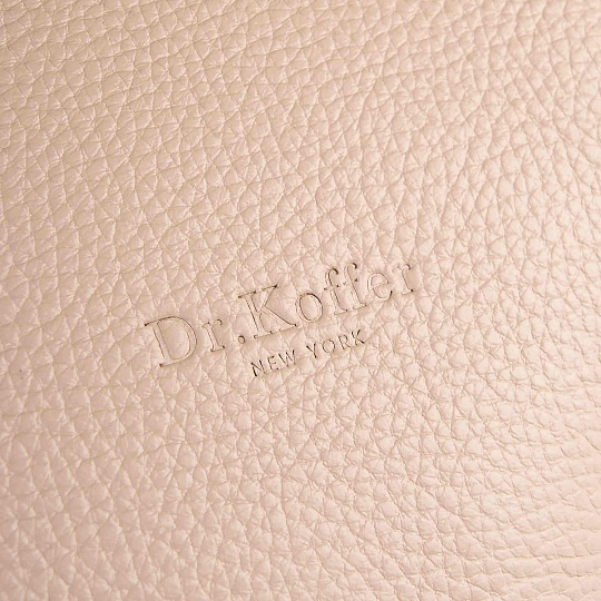 Женская сумка Dr. Koffer из натуральной кожи бежевая
