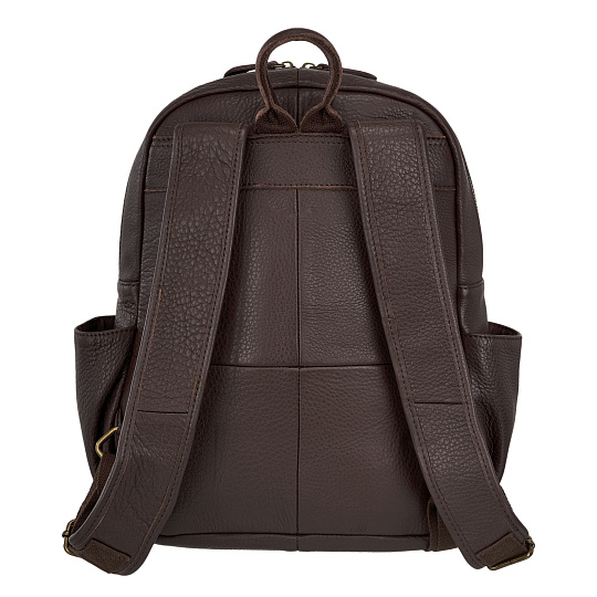 Рюкзак Dr.Koffer из натуральной кожи темно-коричневый