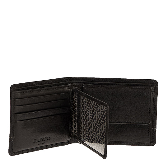 Портмоне Dr.Koffer из натуральной кожи черное