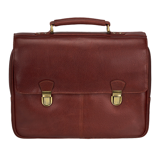 Портфель Dr.Koffer из натуральной кожи светло-коричневый