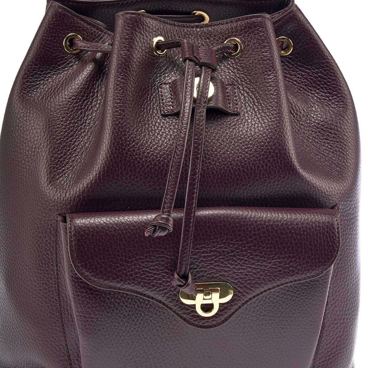 Рюкзак Dr. Koffer из натуральной кожи фиолетовый