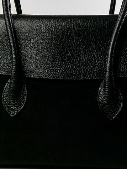 Женская сумка Dr.Koffer из натуральной кожи черная