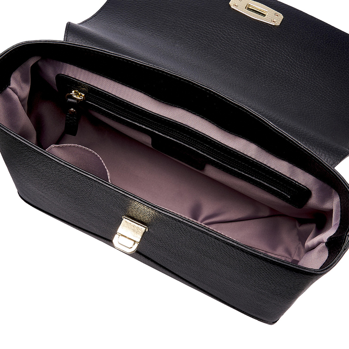 Женская сумка  Dr. Koffer из натуральной кожи черная