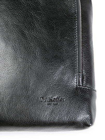 Сумка через плечо Dr.Koffer из натуральной кожи черная