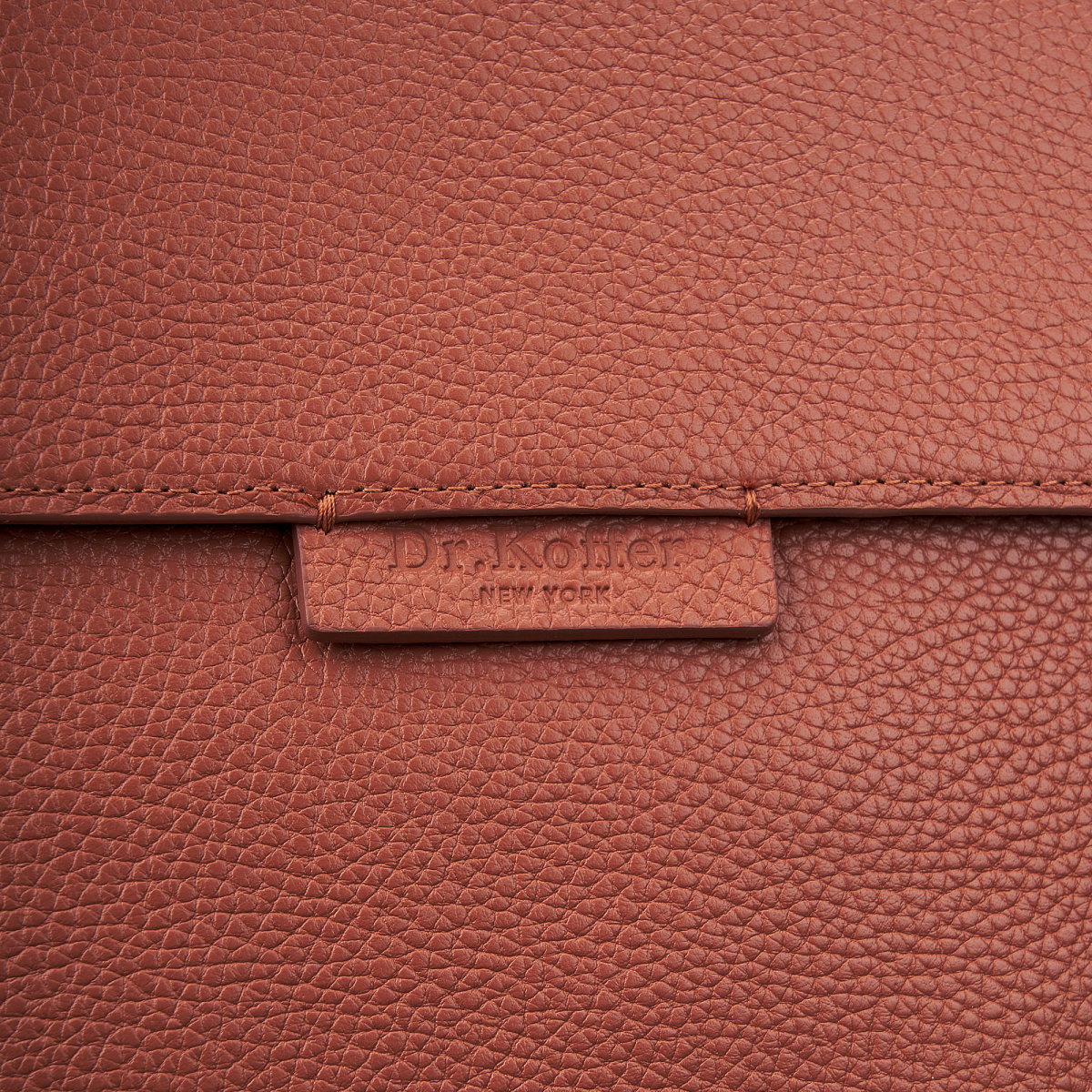 Рюкзак Dr. Koffer из натуральной кожи оранжевый