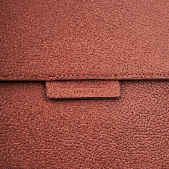 Рюкзак Dr. Koffer из натуральной кожи оранжевый