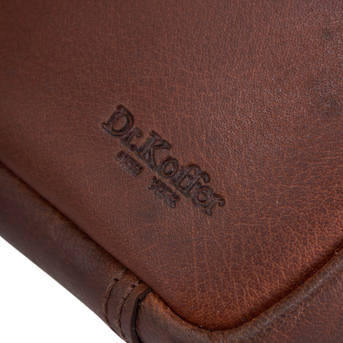 Женская сумка Dr.Koffer из натуральной кожи светло-коричневая