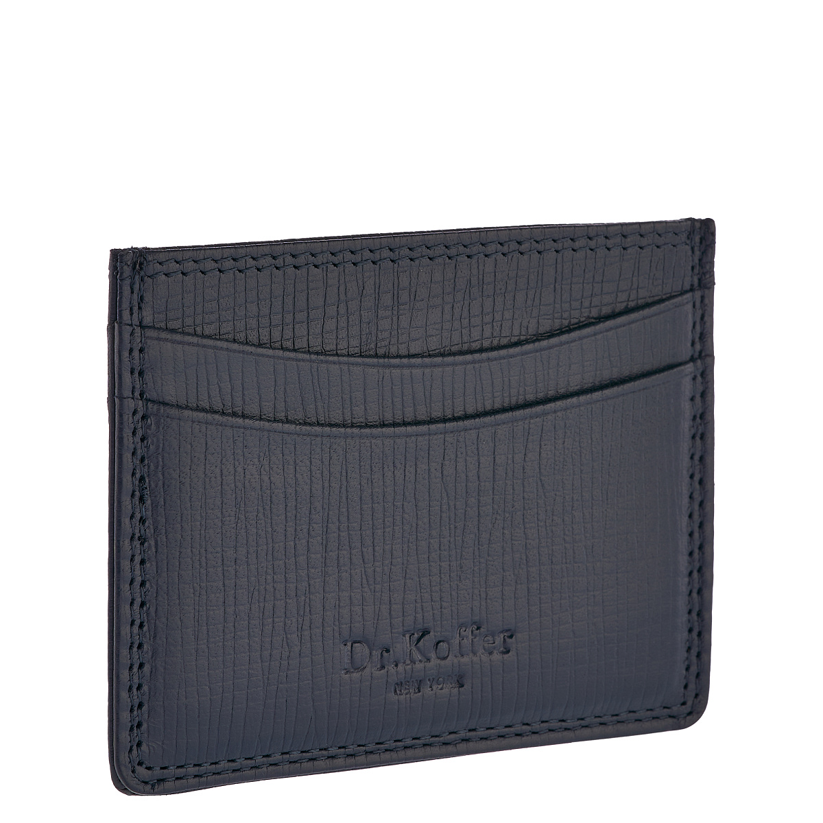 Кредитница Dr.Koffer из натуральной кожи синяя