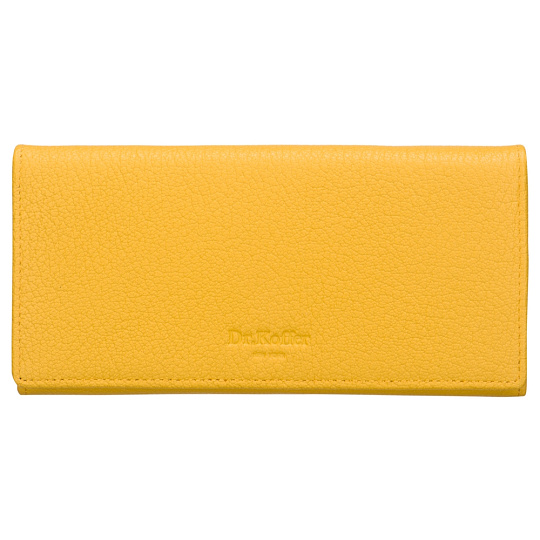 Портмоне Dr.Koffer из натуральной кожи желтое