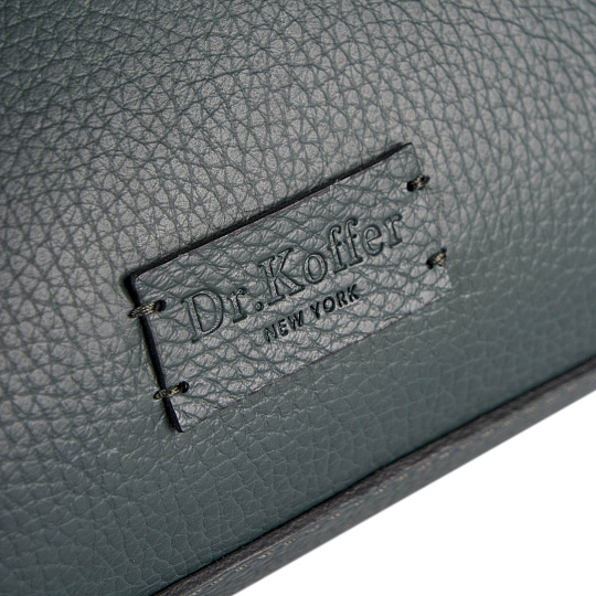 Женская сумка Dr. Koffer из натуральной кожи зеленая