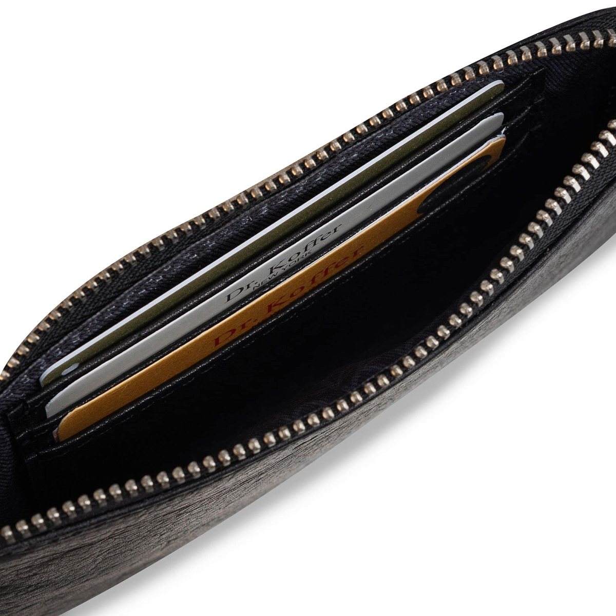 Ключница Dr.Koffer из натуральной кожи черная