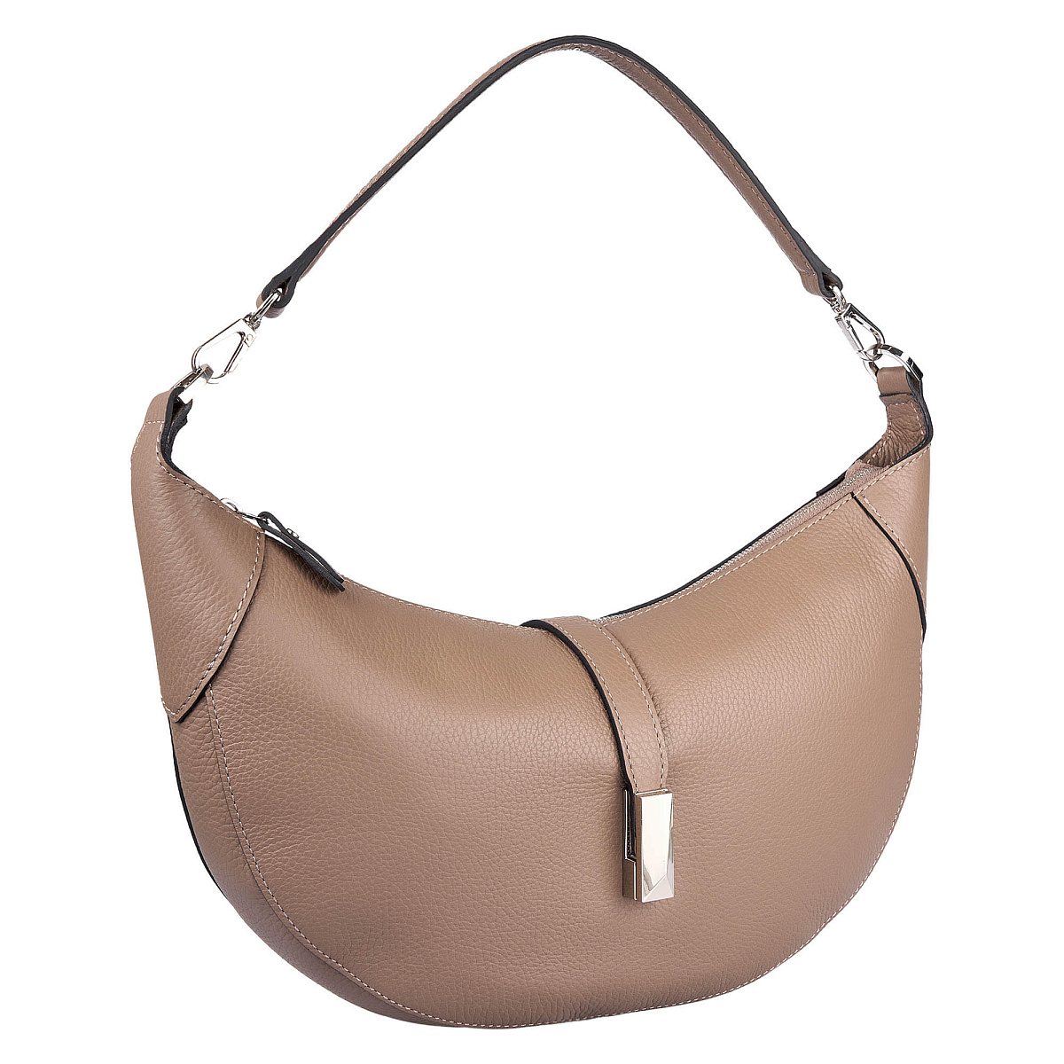 Женская сумка Dr. Koffer из натуральной кожи бежевая