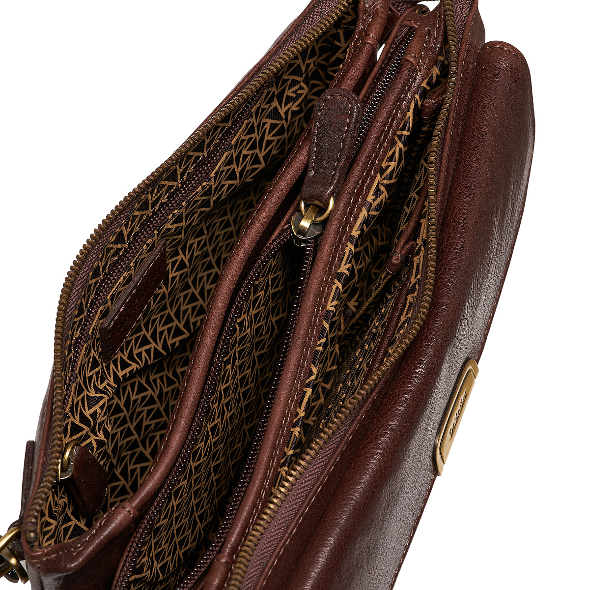 Сумка барсетка из натуральной кожи Dr. Koffer коричневая