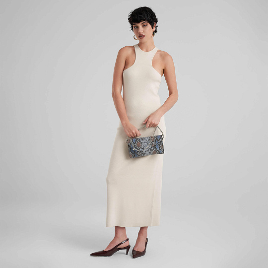 Женская сумка Dr. Koffer из натуральной кожи серая