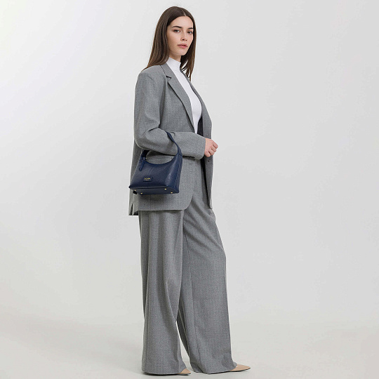 Женская сумка  Dr. Koffer из натуральной кожи синяя