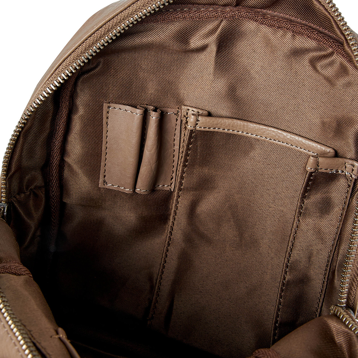 Рюкзак Dr.Koffer из натуральной кожи бежевый