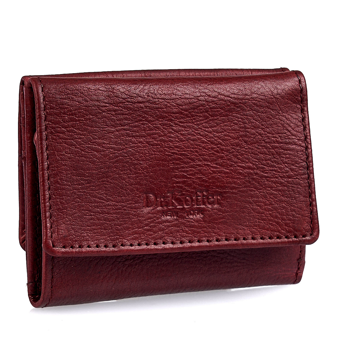 Портмоне Dr.Koffer из натуральной кожи бордовый