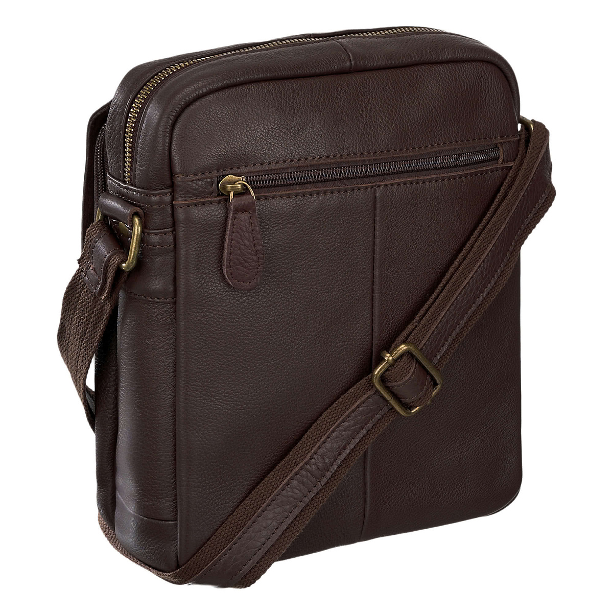 Сумка через плечо Dr.Koffer из натуральной кожи коричневая