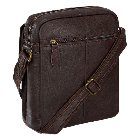 Сумка через плечо Dr.Koffer из натуральной кожи коричневая