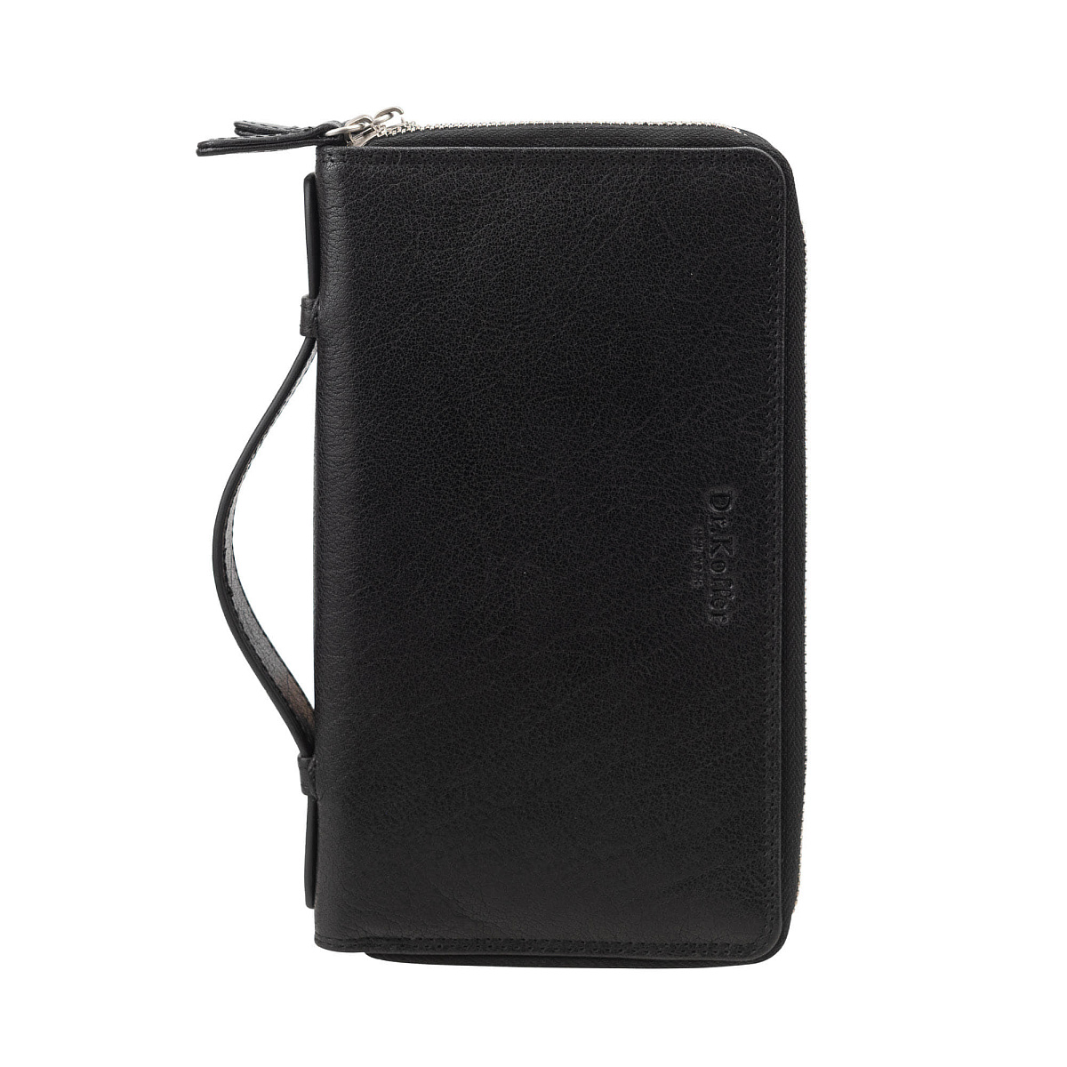 Портмоне Dr. Koffer из натуральной кожи черная