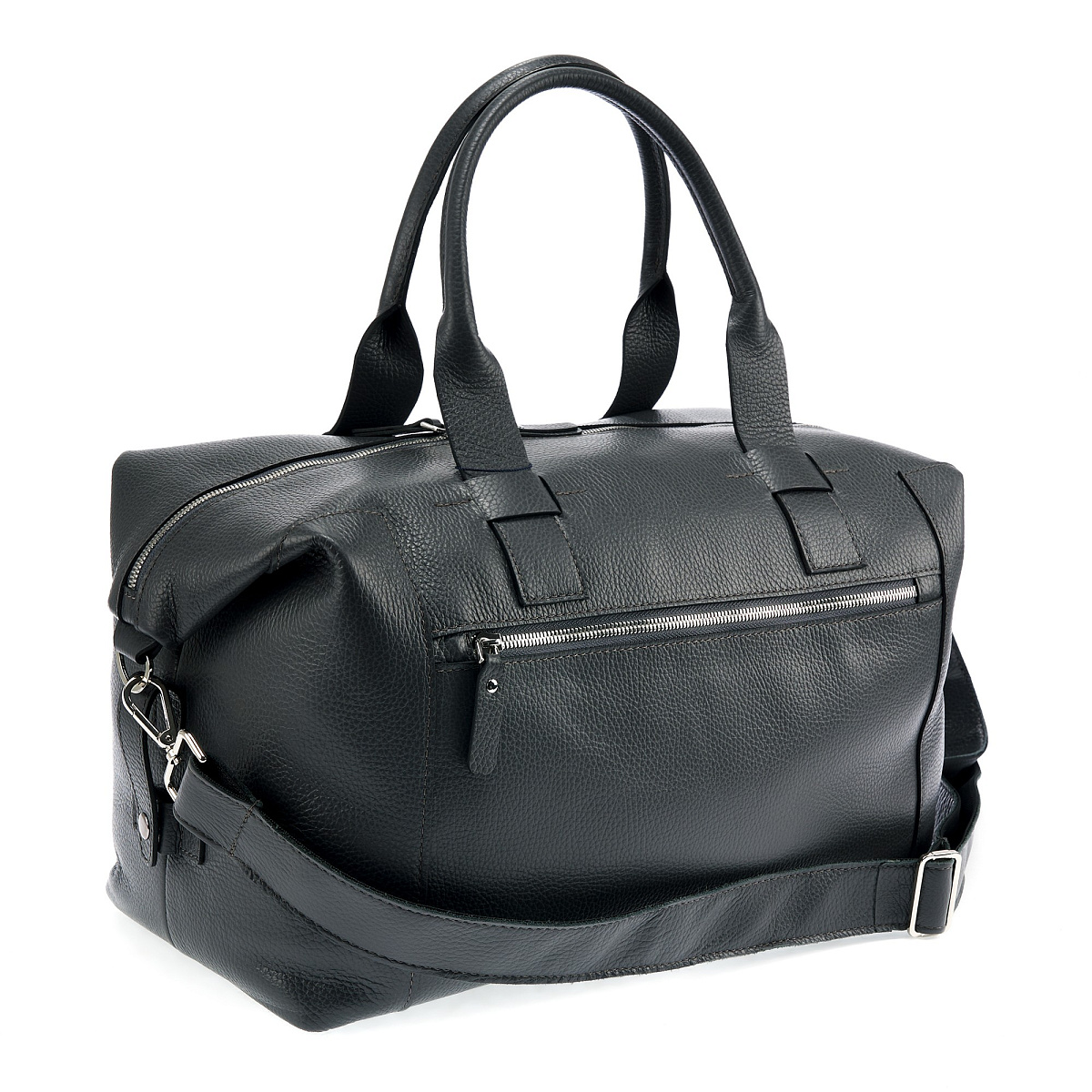 Сумка дорожная Dr. Koffer из натуральной кожи синяя