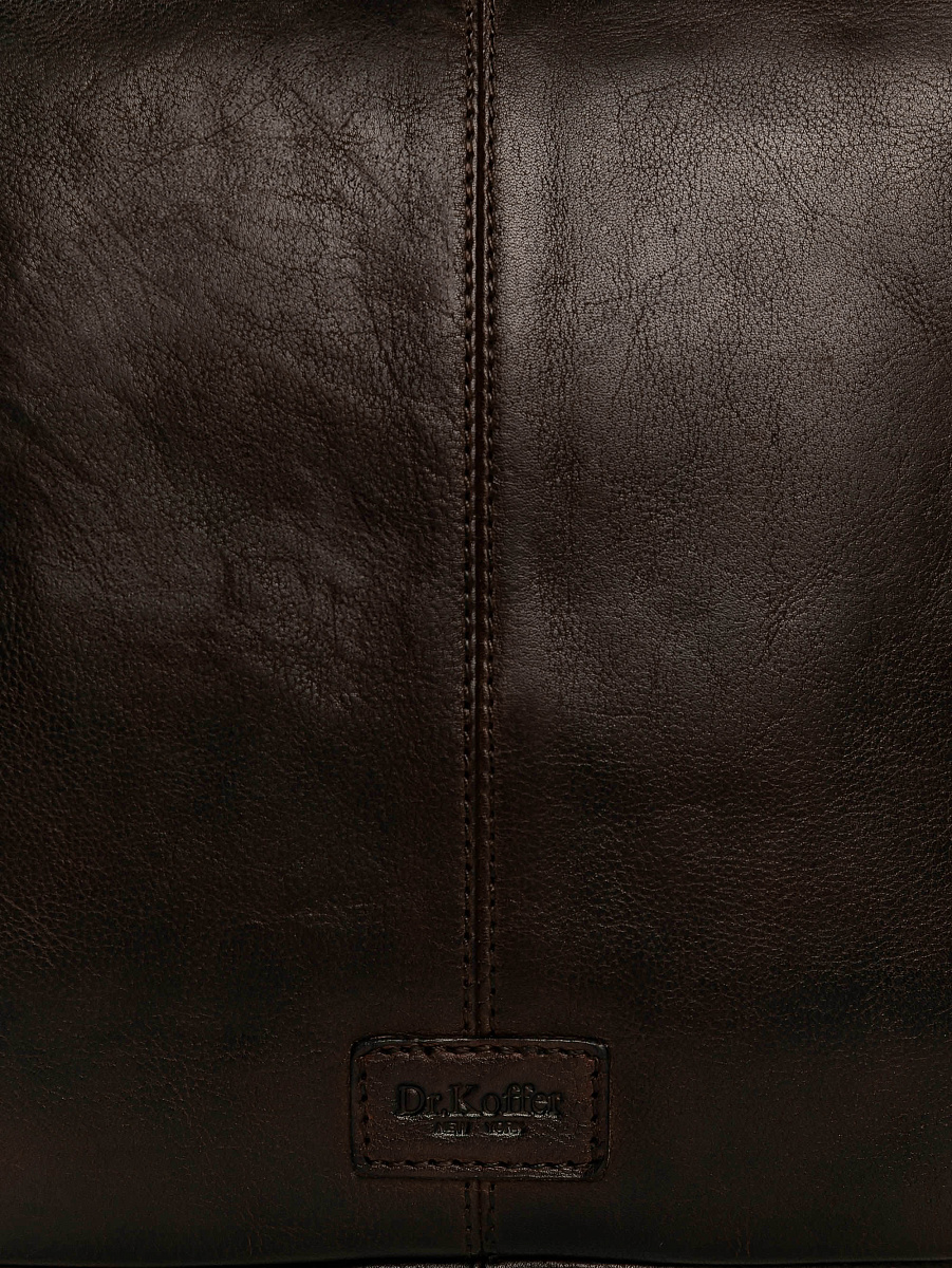 Сумка через плечо Dr.Koffer из натуральной кожи коричневая