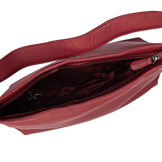 Женская сумка Dr.Koffer из натуральной кожи бордовая