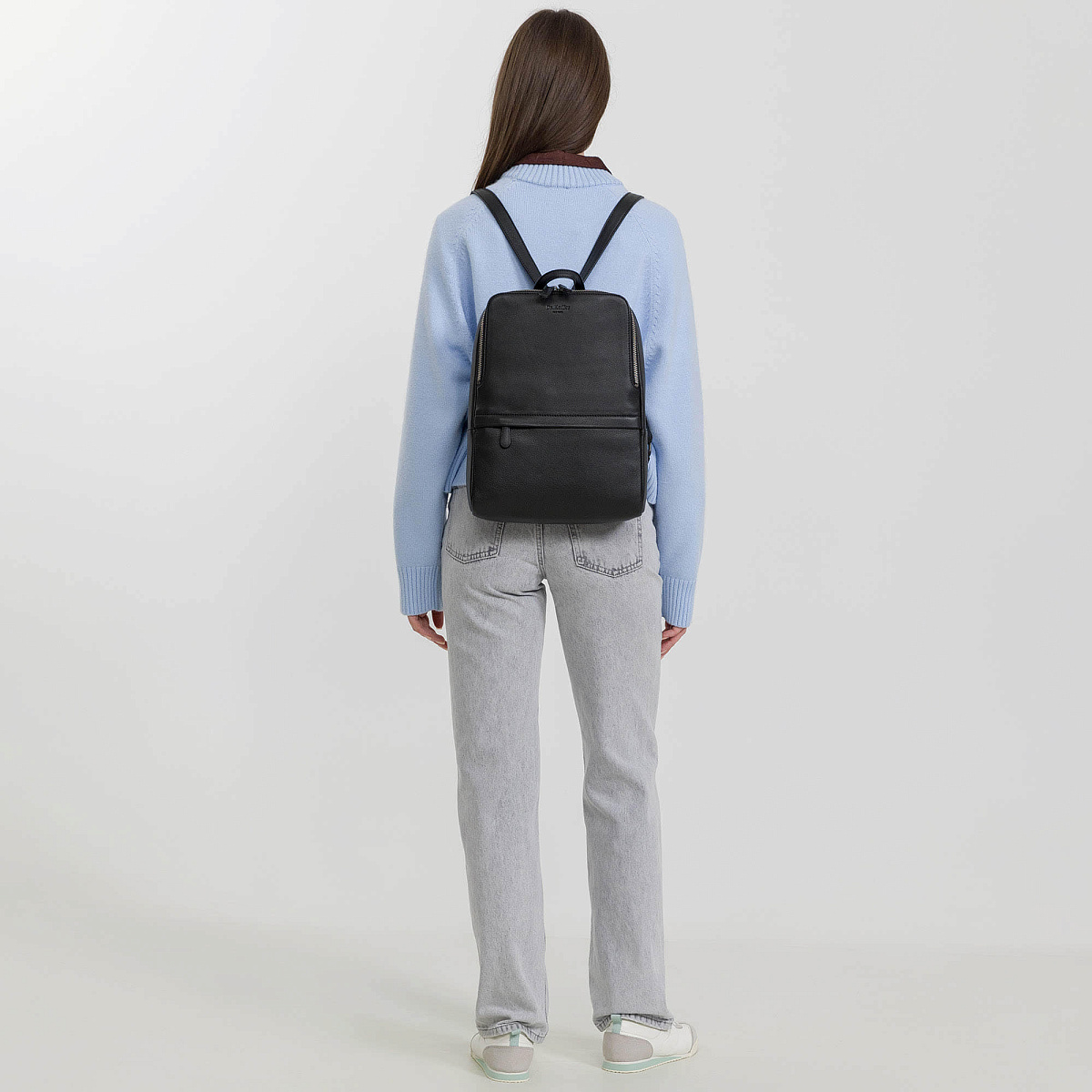 Рюкзак Dr.Koffer из натуральной кожи черный