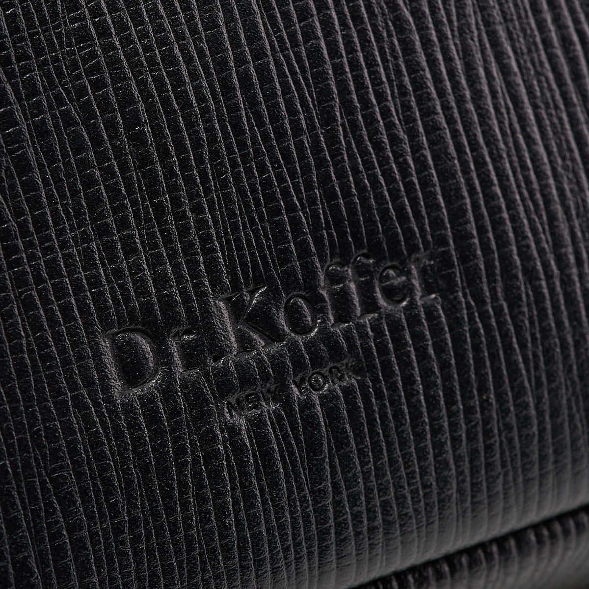 Несессер Dr. Koffer из натуральной кожи черный