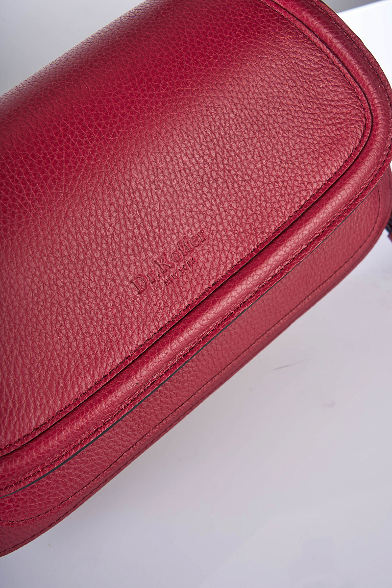 Женская сумка Dr. Koffer из натуральной кожи красная