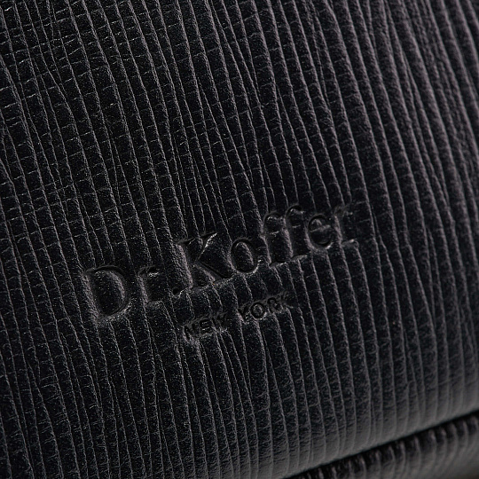 Несессер Dr. Koffer из натуральной кожи черный