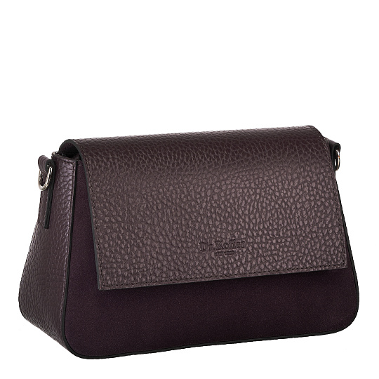 Женская сумка Dr. Koffer из натуральной кожи фиолетовая