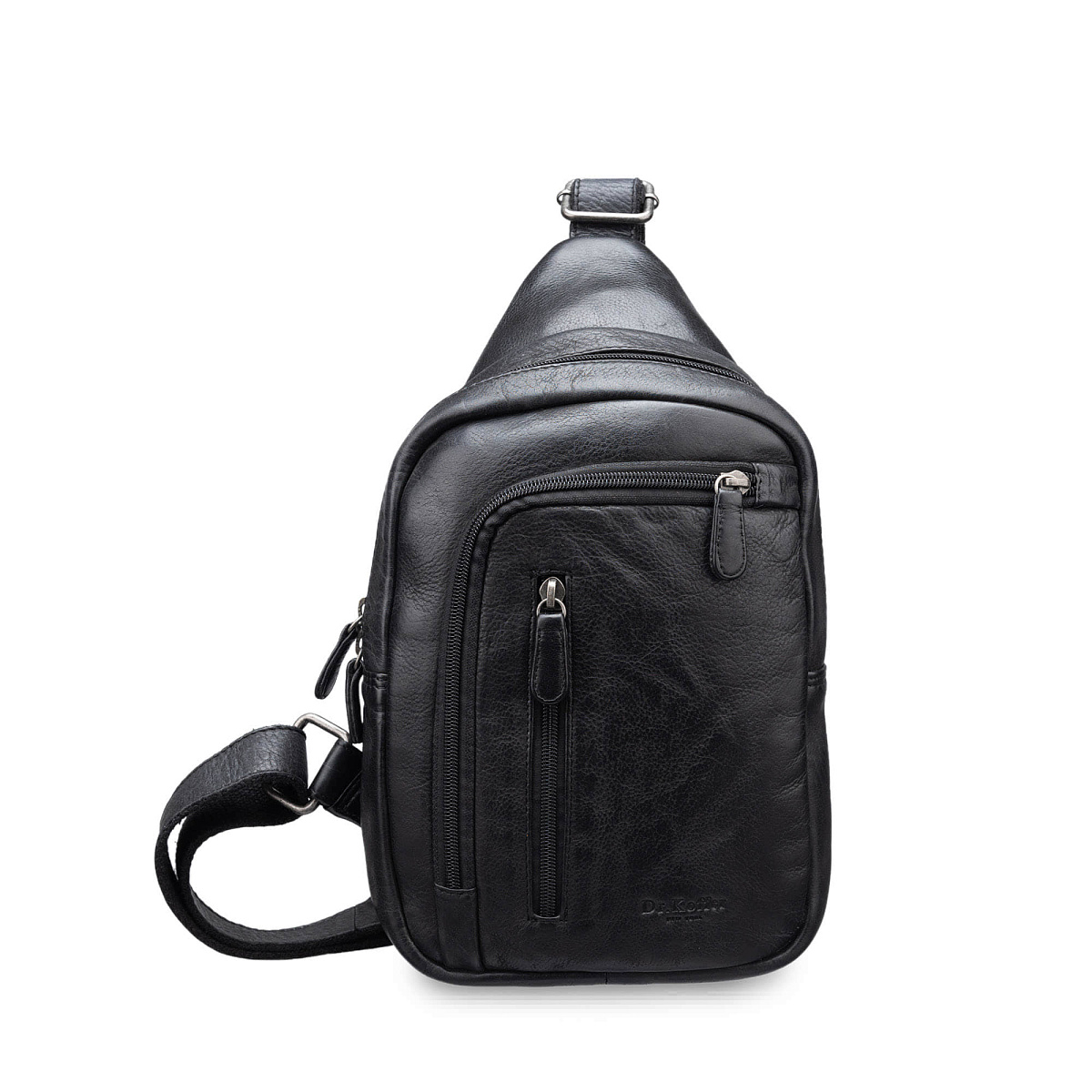 Рюкзак Dr.Koffer из натуральной кожи черный