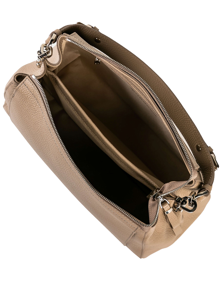 Женская сумка Dr. Koffer из натуральной кожи бежевая