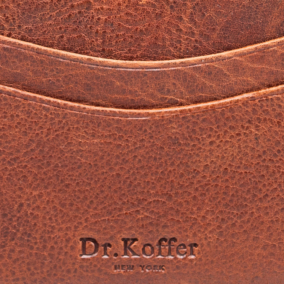 Кредитница Dr.Koffer из натуральной кожи коричневая