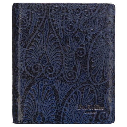Визитница Dr.Koffer из натуральной кожи синяя