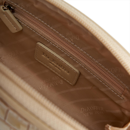 Косметичка Dr.Koffer из натуральной кожи белая